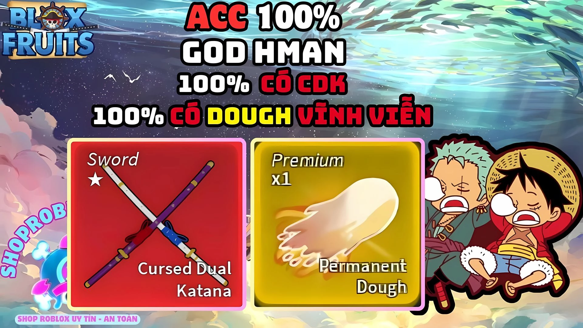 Godhuman 100% Cdk Mochi Vĩnh Viễn 399k