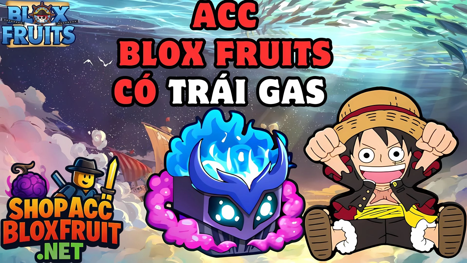 Acc 100% Trái Gas 40k