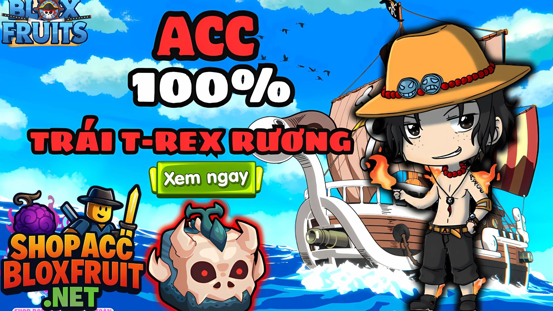 Acc T-Rex (Khủng Long) 30k