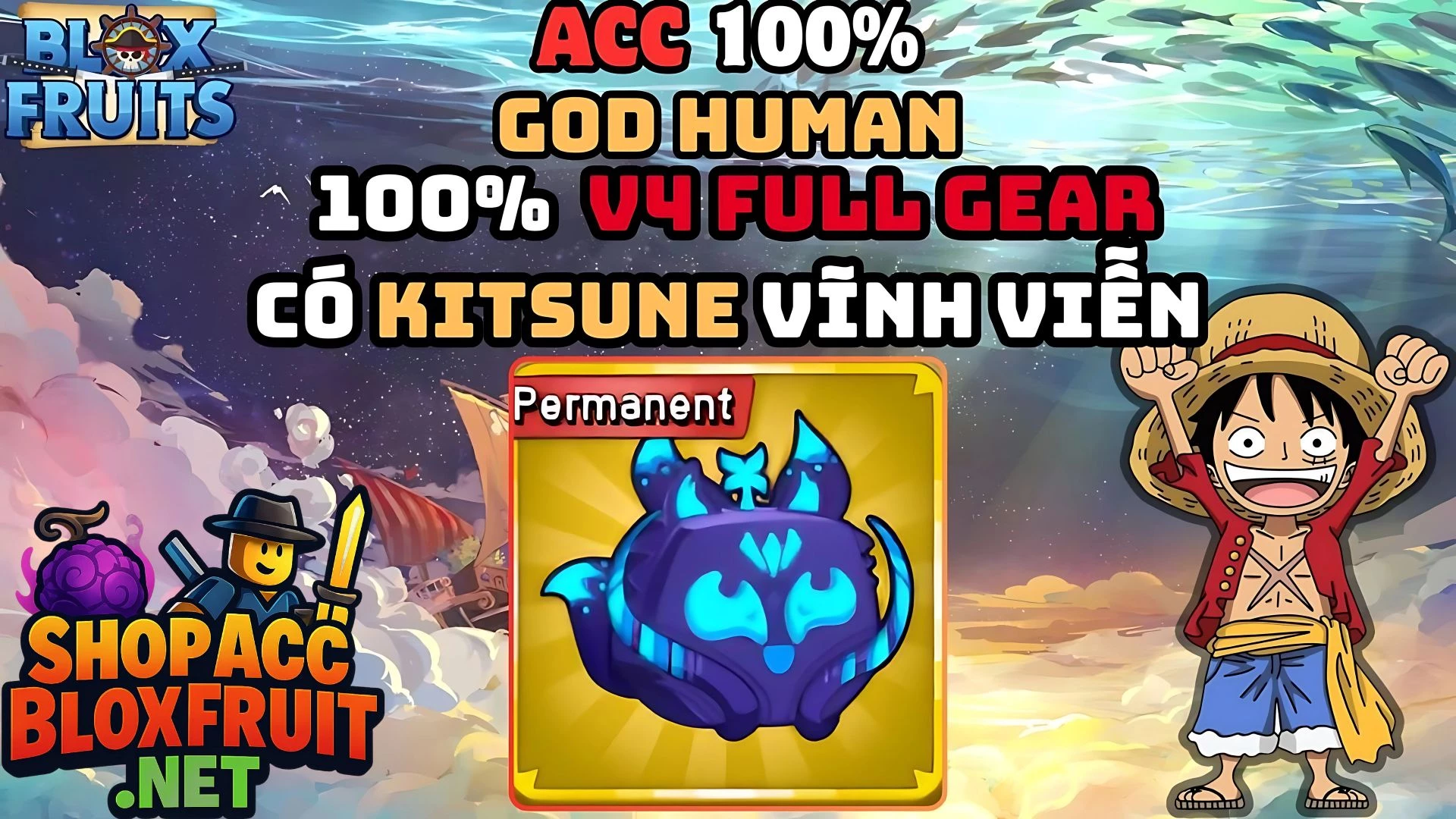 ACC V4 Full Gear Có Kitsune Vĩnh Viễn 750k