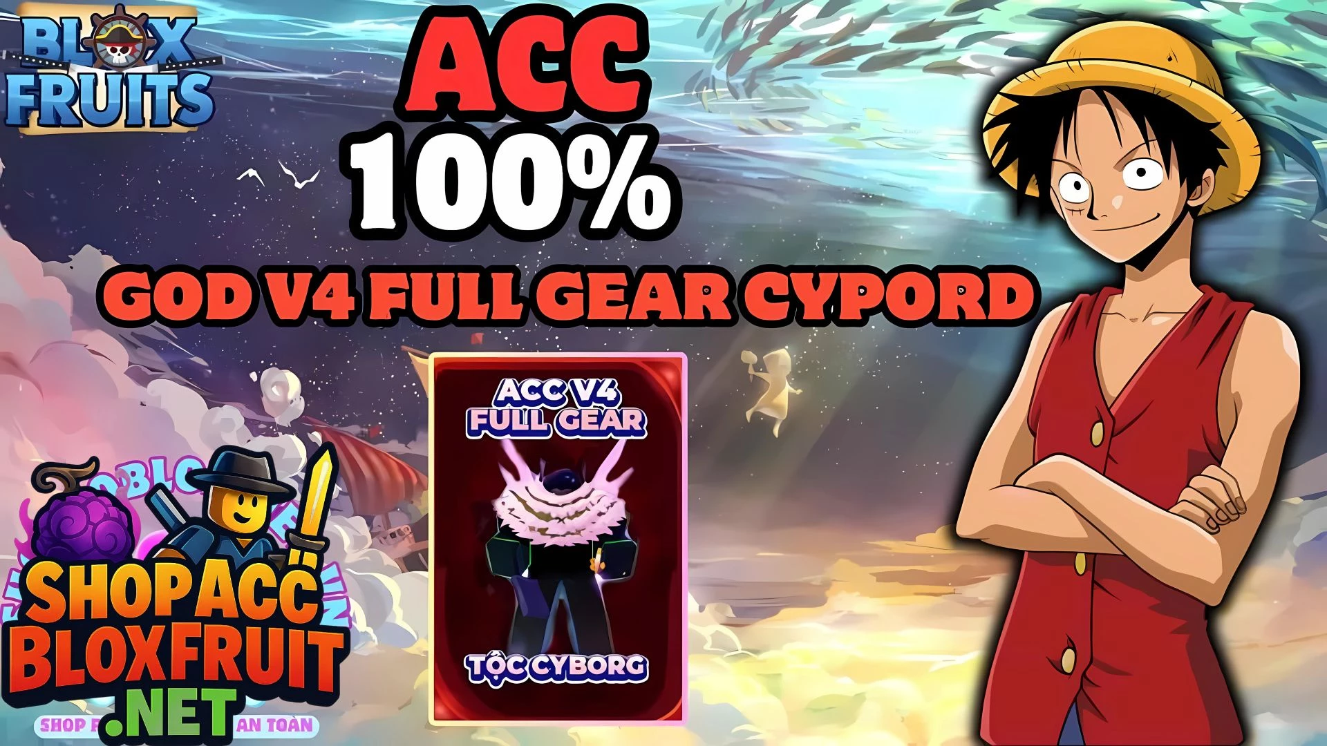 Acc V4 Full Gear Cyporg Cdk Random Item Xịn 140k