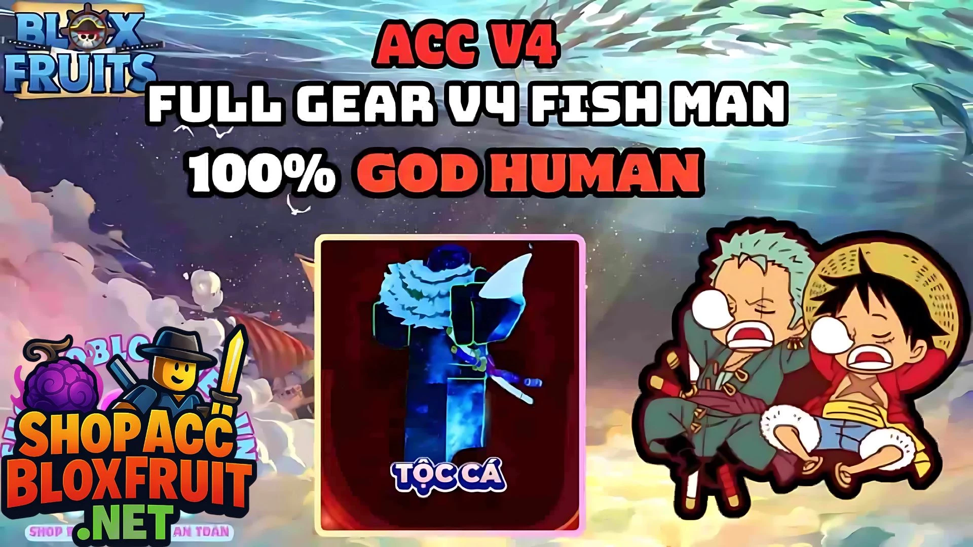 ACC 100% V4 Full Gear CDK Tộc Cá 120k
