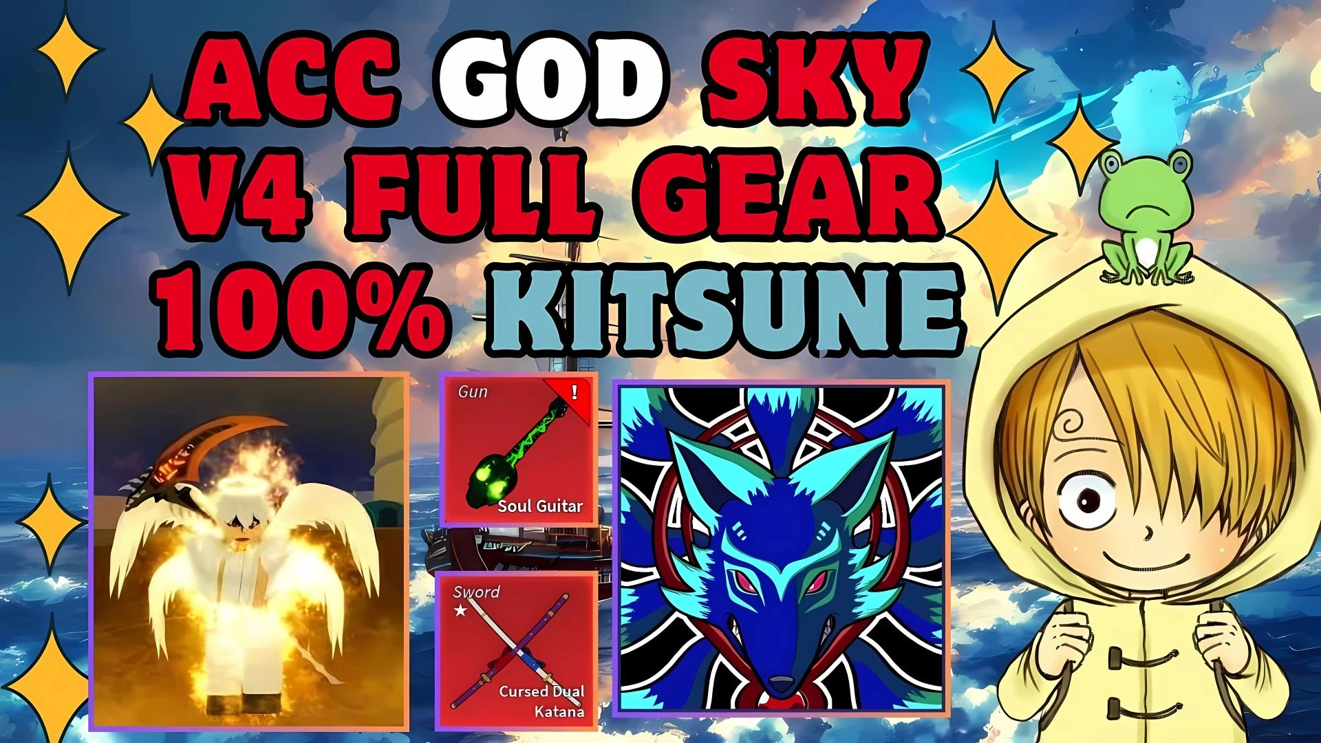 ACC V4 Full Gear Sky , Cdk, Guitar Đang Sử Dụng Kitsune 250k