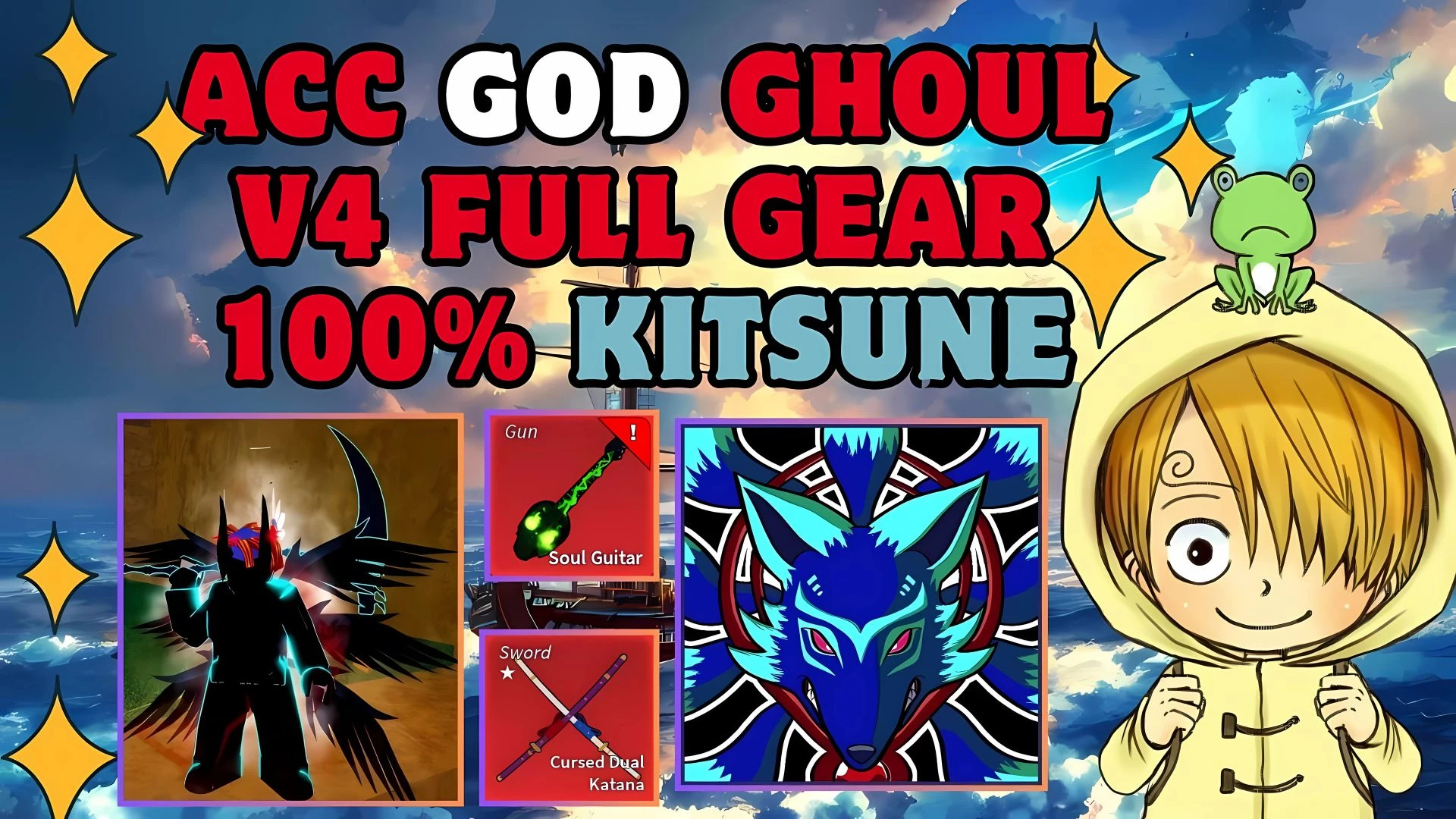 ACC V4 Full Gear Ghoul , Cdk, Guitar Đang Sử Dụng Kitsune 250k