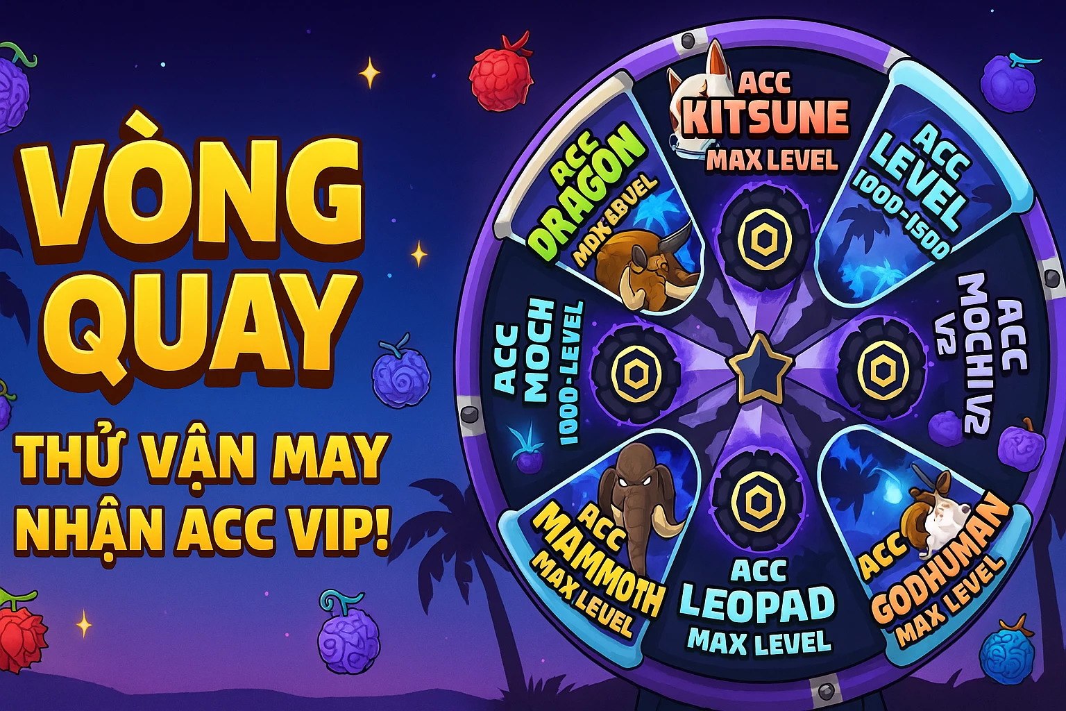 Vòng Quay Blox Fruits – Trúng Ngay Acc Hiếm